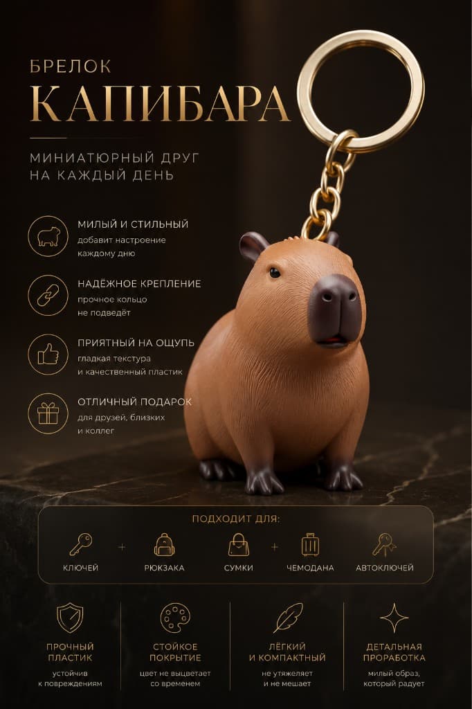 Брелок капибара